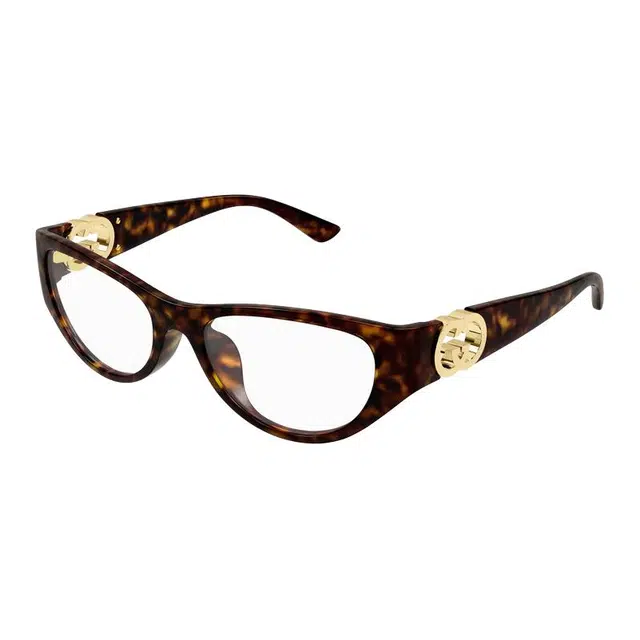 Gucci Full Frame Cat Eye Optical Frame Tortoise