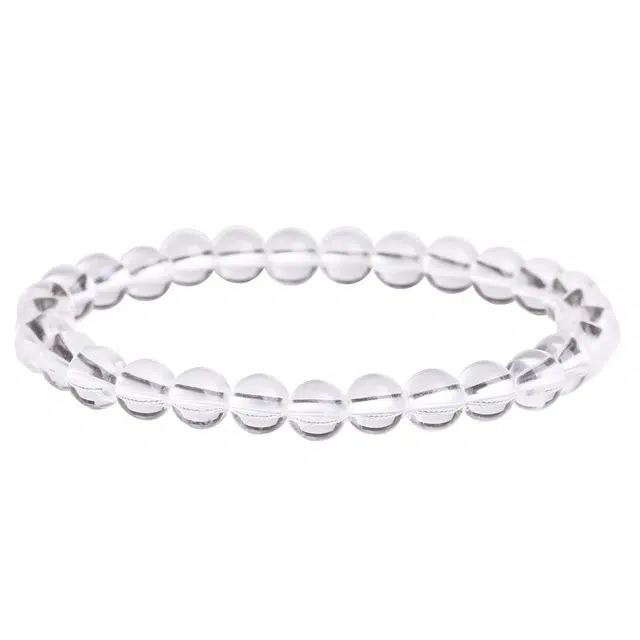 豆蔻时光 【净化负能量】万物有灵白晶手饰小众精致饰品上班上学通勤百搭贵气感#好运白色 白水晶 手串 男女同款情侣款