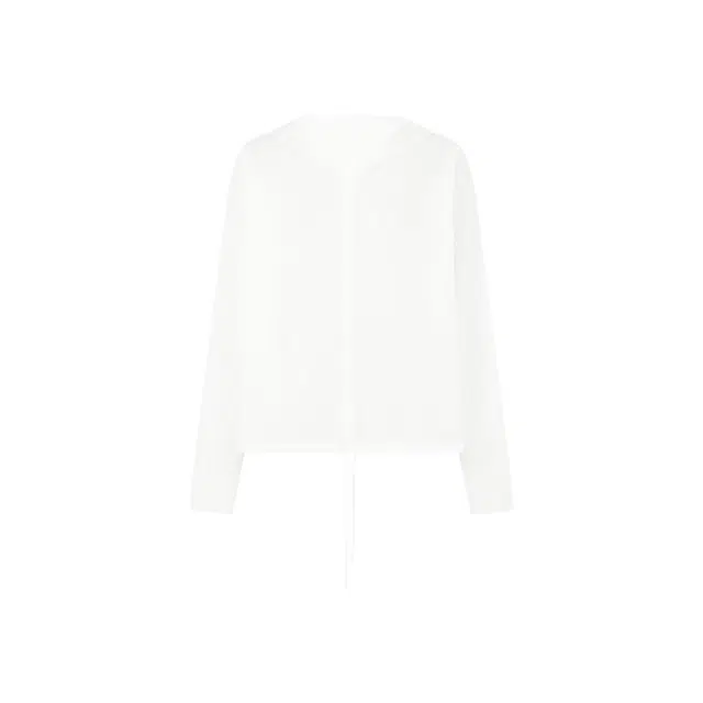 美洋 开衫微透宽松纯色长袖通勤针织衫 女款