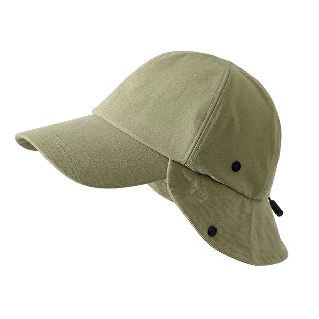 南极人 设计感护颈遮阳鸭舌帽夏季宽檐可卷棒球帽户外骑行防紫外线太阳帽透气 棉 防晒帽 男女同款情侣款