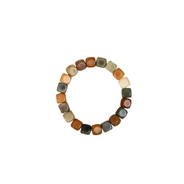 天纵 寓意美好转运平安喜乐古风多宝方块文玩珠串#好运 白玉菩提 手串 男女同款情侣款