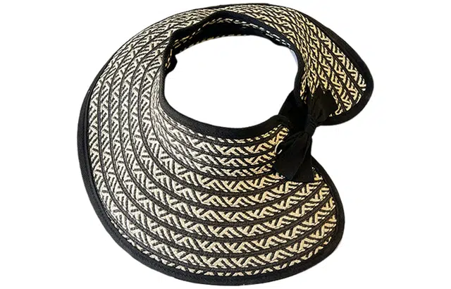 优幽兰 韩版高级感大檐显脸小出游时尚百搭度假遮阳户外防紫外线轻奢可折叠 纤维素材料 防晒帽 女款