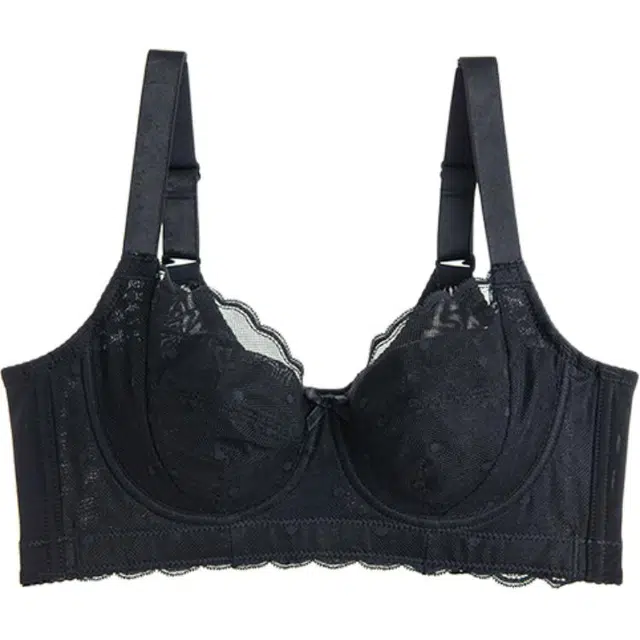 黛尔佳人 超薄外扩防下垂有钢圈胸大显小胸大码调整型聚拢文胸 女款