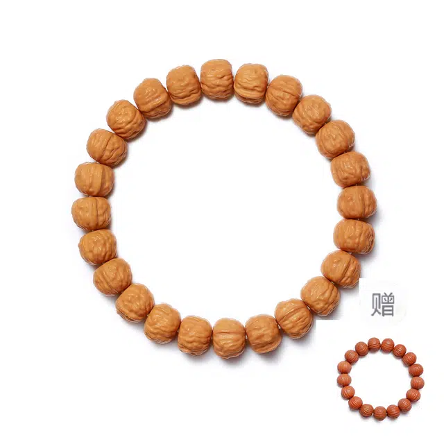 梨云暮雪 收藏级一级品质蛤蟆背    国风雕刻蛤蟆背文玩小众高级感盘玩念珠#好运 猴头核桃 手串 男女同款情侣款