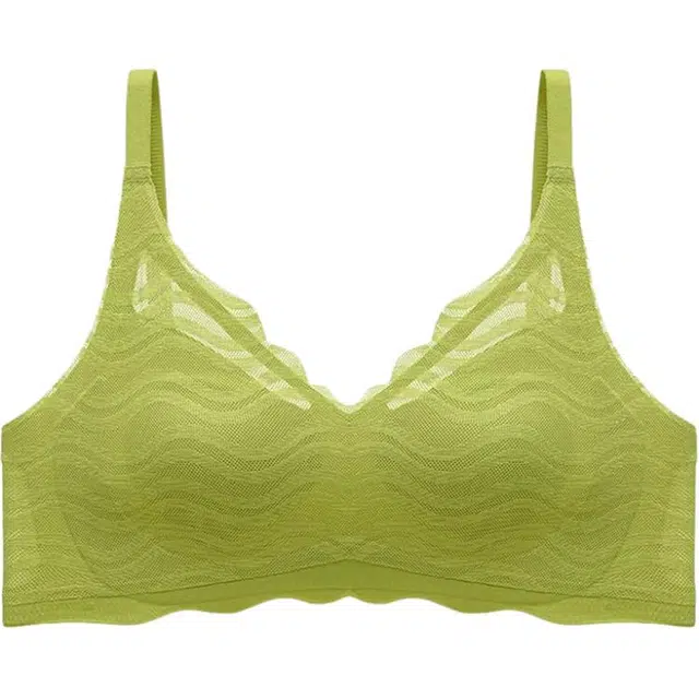 黛尔佳人 夏季凉感内衣女薄款大胸显小胸无痕美背超薄透气爱心水晶杯胸罩文胸 女款