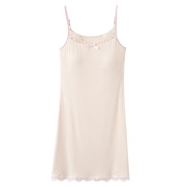 俏佳人 带胸垫无袖吊带舒适可外穿透气垂感亲肤家居服睡裙 女款