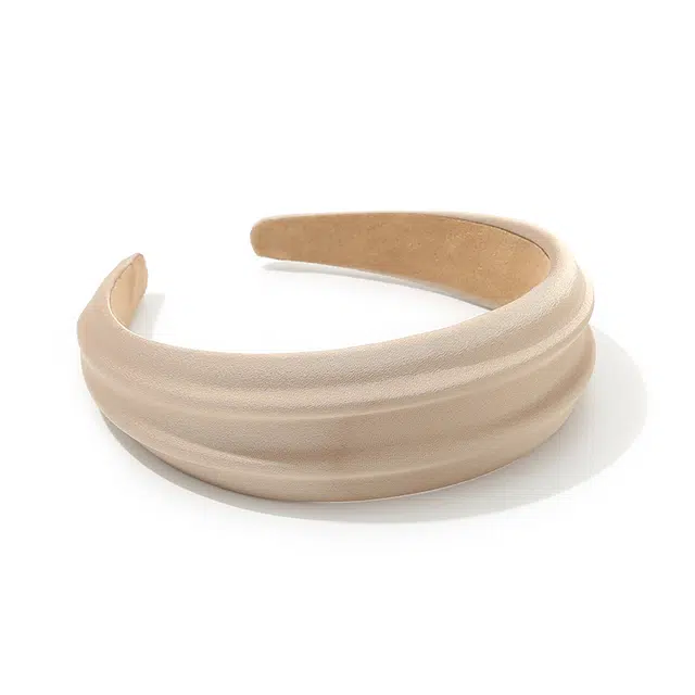 如花梦 高颅顶高级感洋气时尚宽边压发头箍气质 布艺 发箍 女款