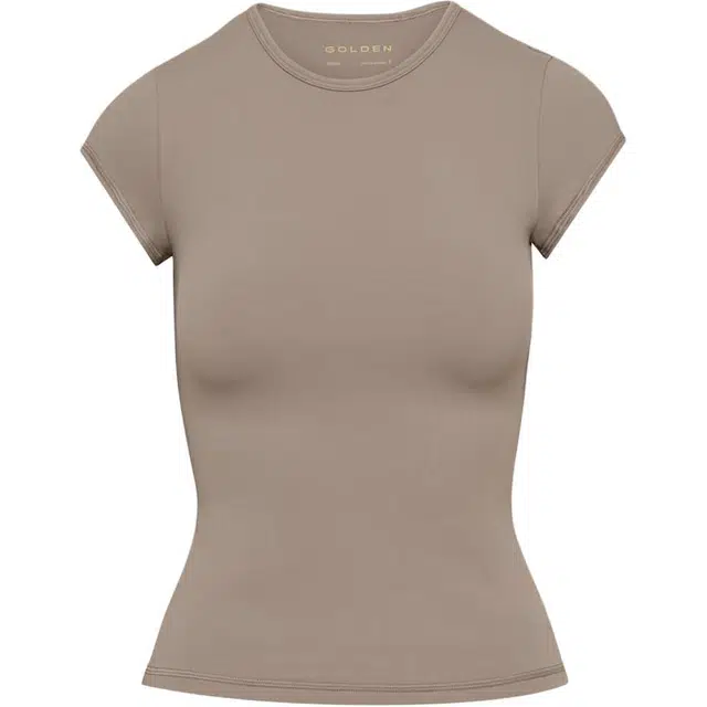 ARITZIA SS25 Golden LIFE Essential Capsleeve T-Shirt T
