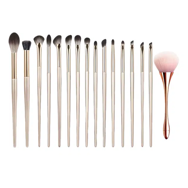 计轩  鎏金高光眼部腮红眼线软毛化妆刷套装 定妆