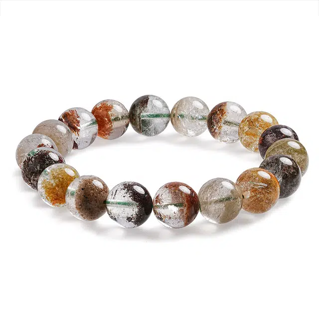 【匠心手作 聚宝盆】 灵菲 招财转运新中式四季素串 轻奢小众高级感百搭简约情绪稳定#好运天然 绿幽灵 手串 男女同款情侣款