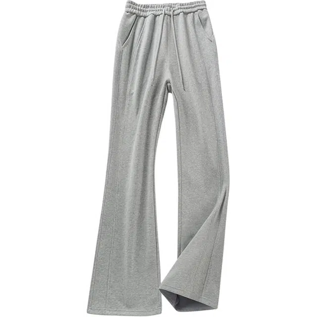 星际者 基础款拖地裤透气舒适冰爽宽松系带休闲裤 男女同款