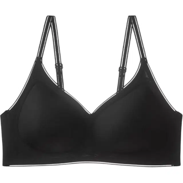 黛尔佳人 细肩带美背内衣女大胸显小胸聚拢无痕无钢圈防下垂薄款胸罩夏季文胸 女款