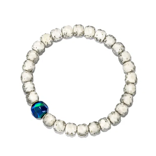 钰澜文玩 毛感料河豚无相+忘川无相珠搭配款佛珠转运珠 星月菩提 手串 男女同款情侣款