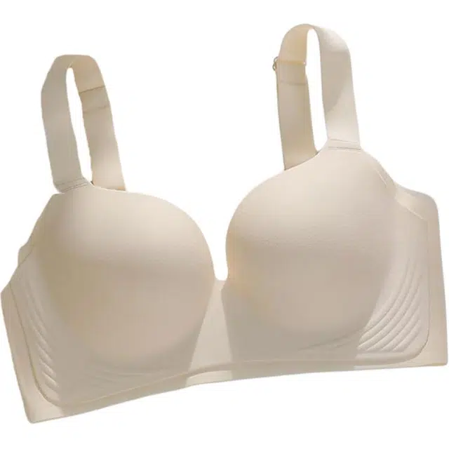 黛尔佳人 大胸显小胸内衣女夏天全罩杯薄款无痕大码聚拢收副乳女士胸罩文胸 女款