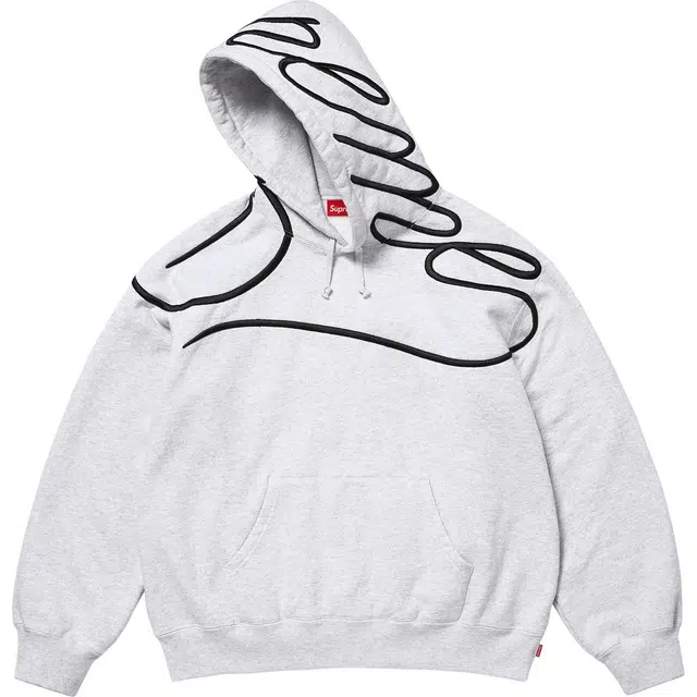Supreme SS25 Shoulder Script Hooded Sweatshirt