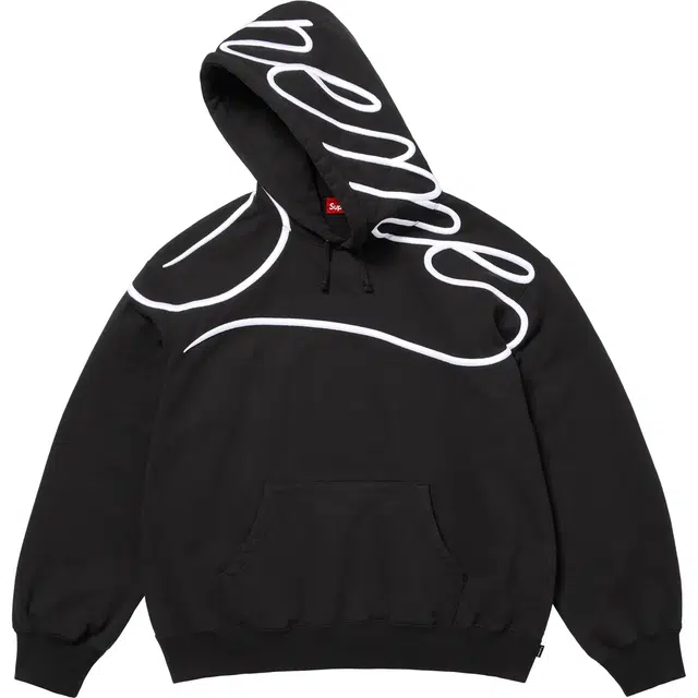 Supreme SS25 Shoulder Script Hooded Sweatshirt