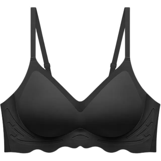 黛尔佳人 云感无痕内衣女小胸聚拢显大舒适薄款一体式固定杯运动少女胸罩文胸 女款