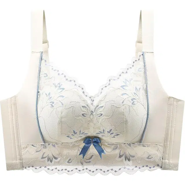 黛尔佳人 性感蕾丝内衣女小胸聚拢显大收副乳防下垂调整型舒适零束缚胸罩文胸 女款