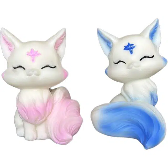 爵倾 左右狐狸（彩绘） 象牙果 菩提 男女同款情侣款