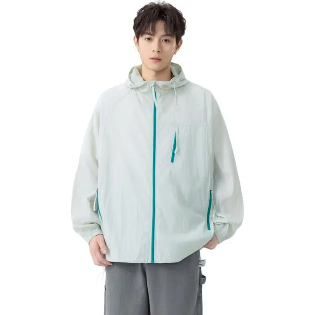 单爵 多巴胺穿搭户外防紫外线轻薄冰丝速干原纱防晒服 男女同款