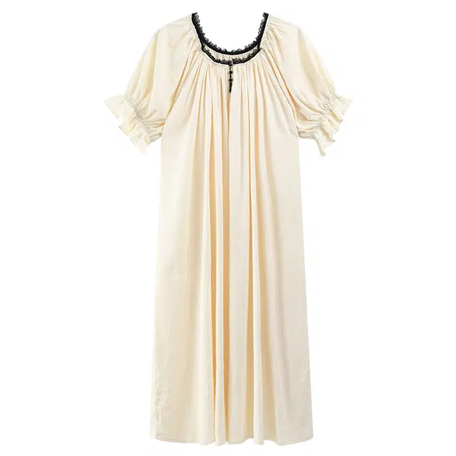 俏佳人 带胸垫舒适可外穿家居服短袖透气亲肤睡裙 女款