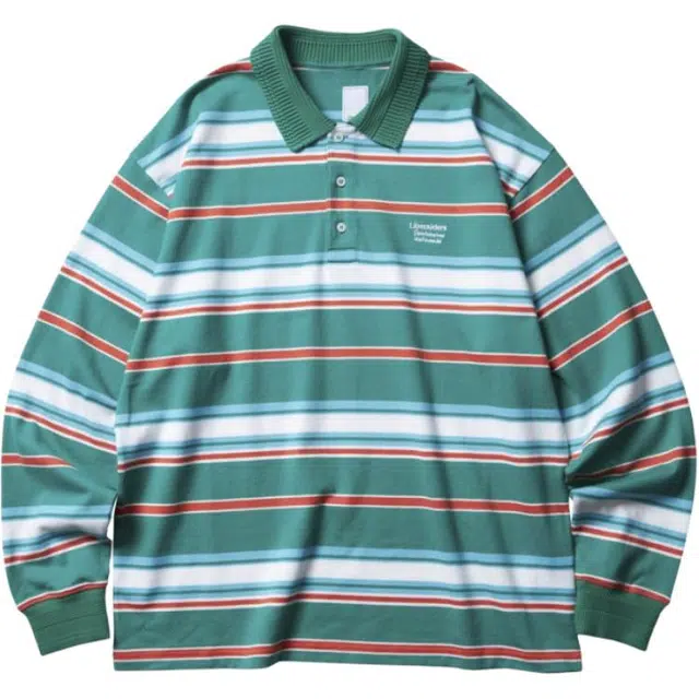 Liberaiders MULTI STRIPE LS POLO SHIRT Polo