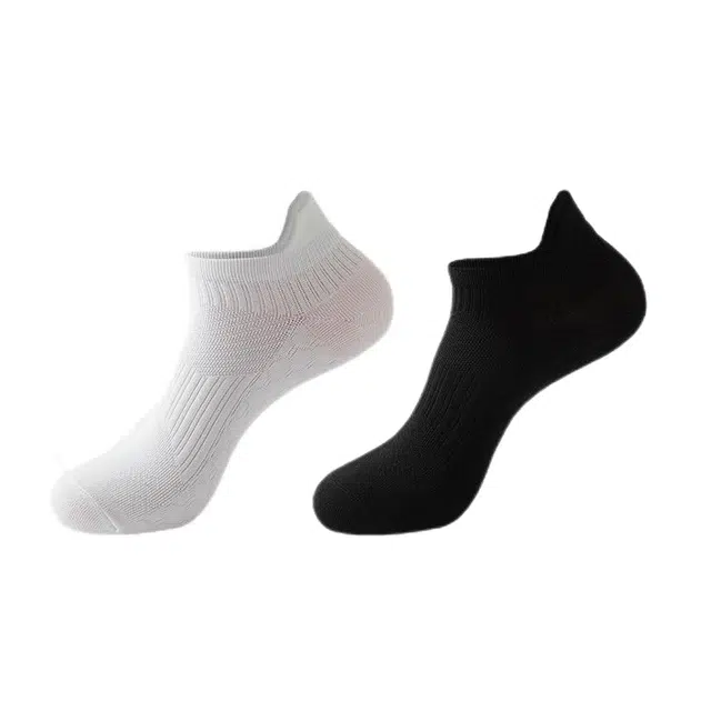 普鲁士多特蒙德 舒适柔软吸汗日常休闲运动短跑网孔透气短袜 男款 组合装