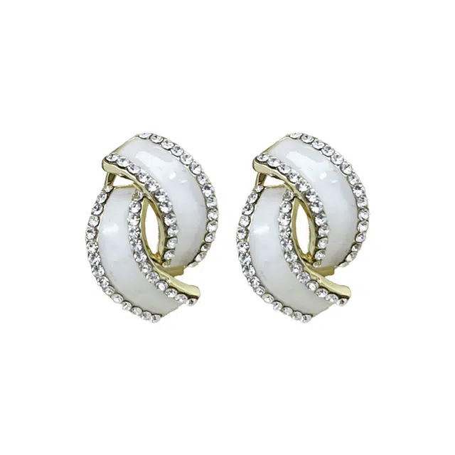 双生恋 几何小巧小众设计感百搭时尚精致日常通勤轻奢高级感 铜 耳环 女款