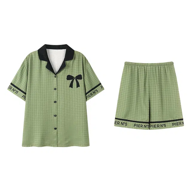 好福份 休闲简约舒适设计家居服睡衣套装 男女同款