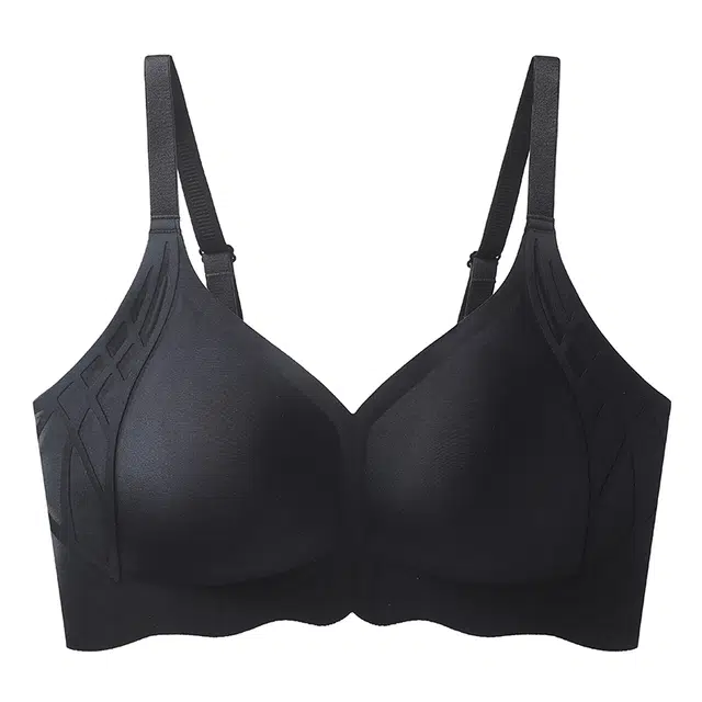 黛尔佳人 大胸显小聚拢防下垂收副乳裸感舒适无痕调整型薄款文胸 女款