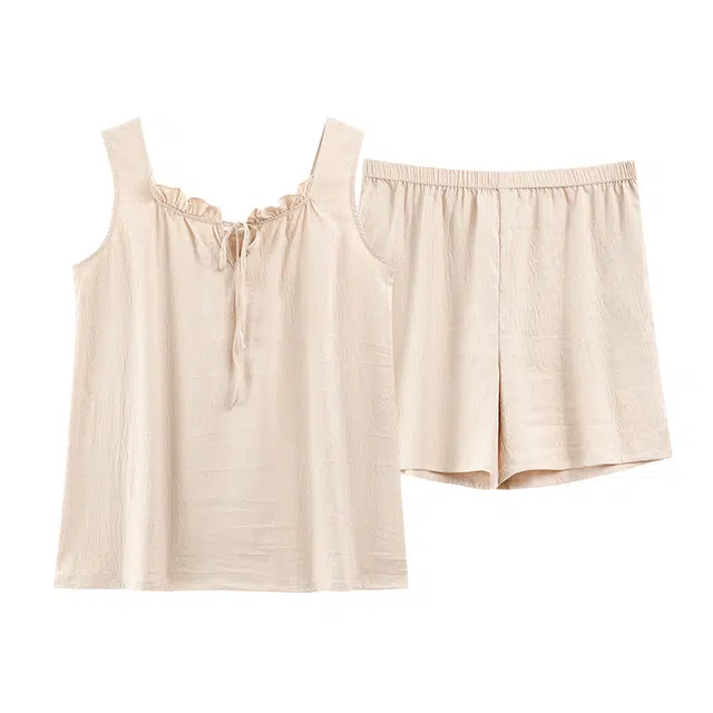 俏佳人 带胸垫无袖舒适透气亲肤休闲家居服可外穿睡衣套装 女款