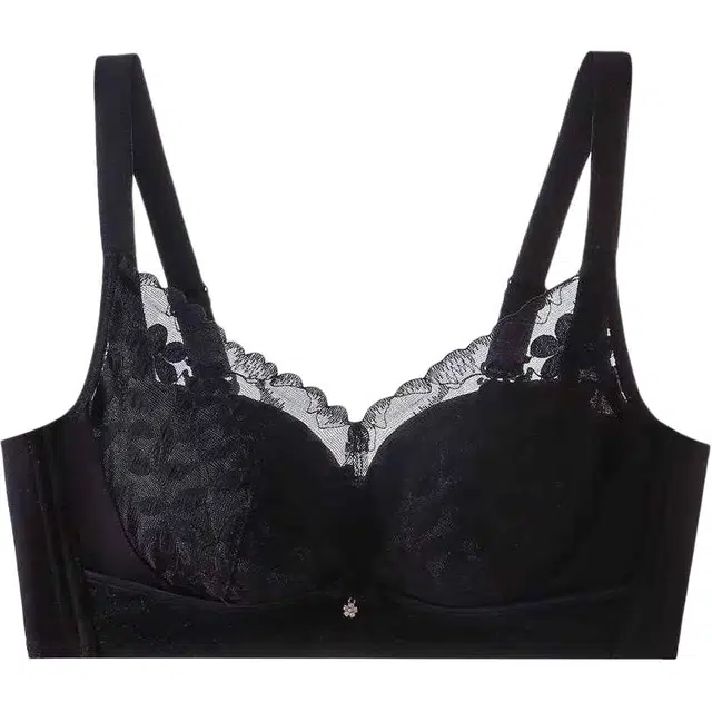 黛尔佳人 小胸聚拢显大薄款平胸专用无钢圈胸罩调整型收副乳防下垂文胸 女款