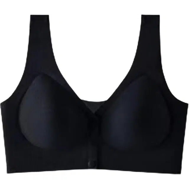 黛尔佳人 桑蚕丝果冻内衣女薄款无痕背心式前扣无钢圈胸罩夏文胸 女款