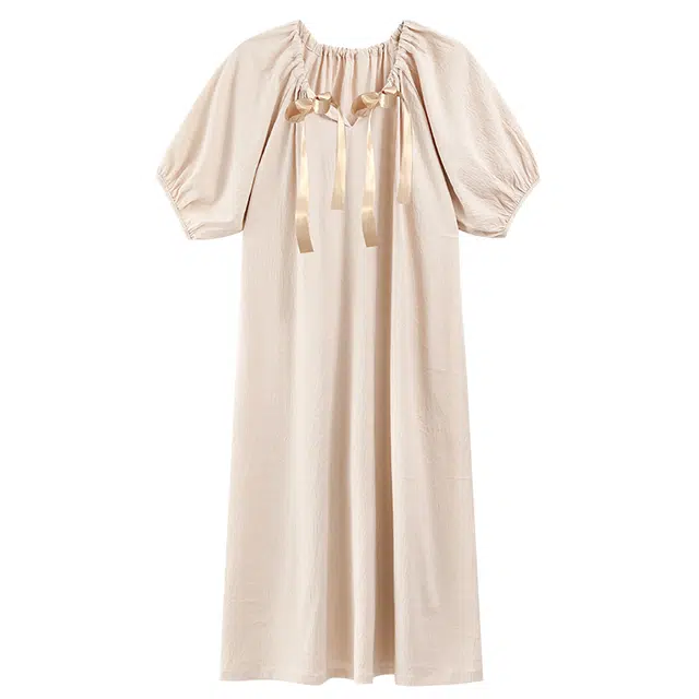 俏佳人 带胸垫短袖透气舒适可外穿亲肤家居服睡裙 女款