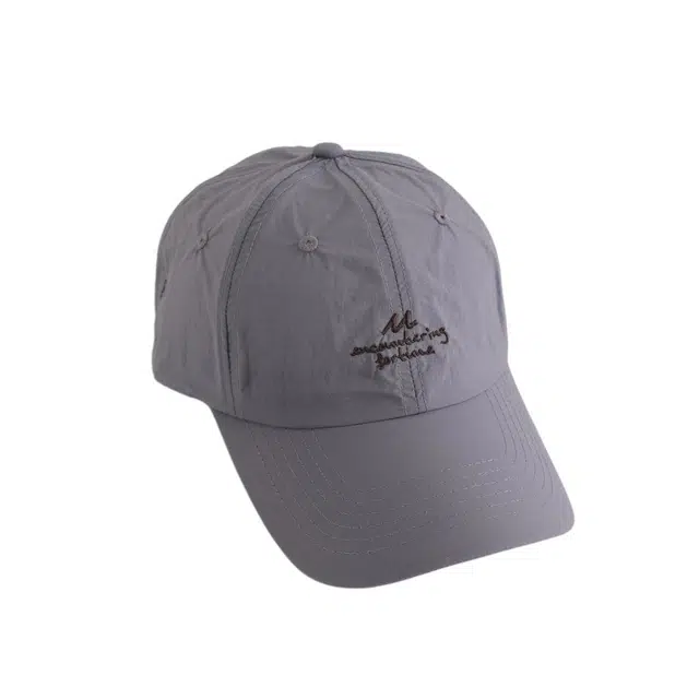 艾佳微 简约刺绣速干帽子户外防晒帽运动透气韩版轻薄百搭遮阳帽 棉 鸭舌帽 男女同款情侣款