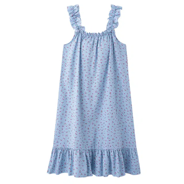 俏佳人 带胸垫公主风舒适透气亲肤无袖休闲可外穿吊带家居服睡裙 女款