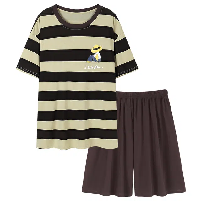 好福份 简约休闲时尚舒适柔软家居服睡衣套装 男款