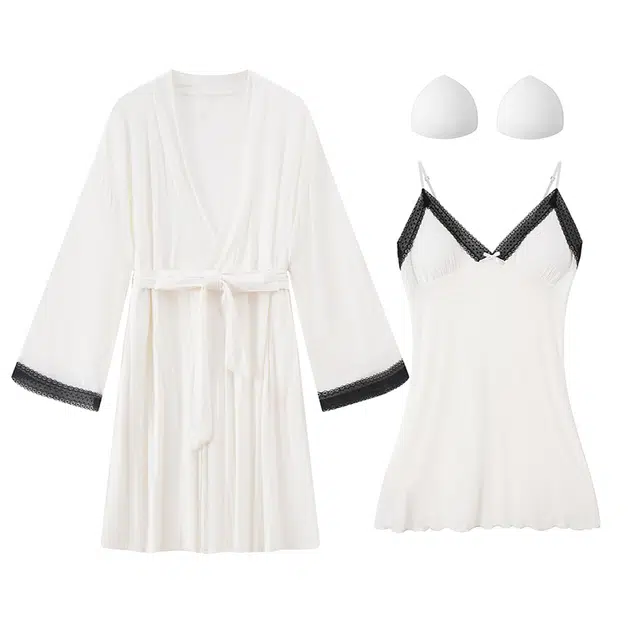 好福份 带胸垫夏季女时尚简约透气家居服睡衣套装 女款