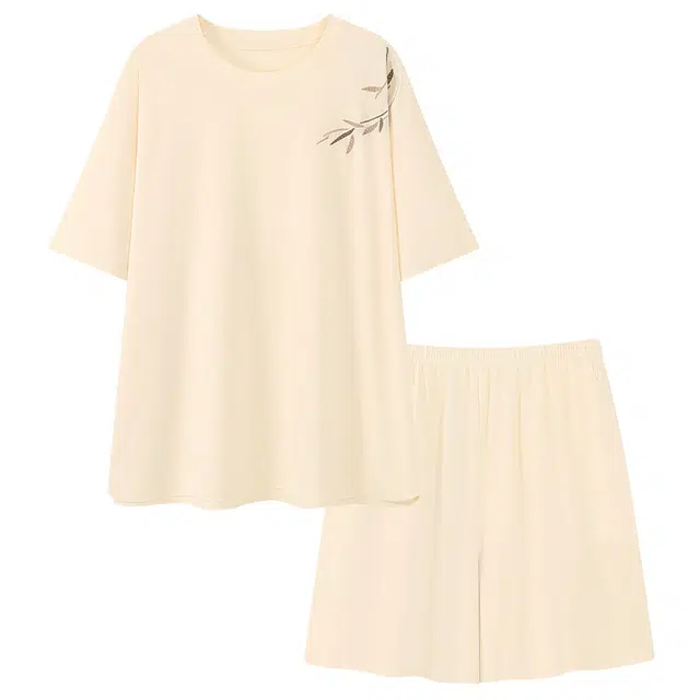 好福份 夏季女简约透气家居服睡衣套装 女款