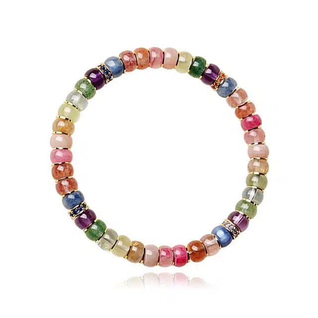 【有钱花】 谧月珠宝 时来运转吃喝不愁自带盘缠 新中式复古轻奢小众高级转运珠算盘珠好运天然 多色水晶 手串 男女同款情侣款