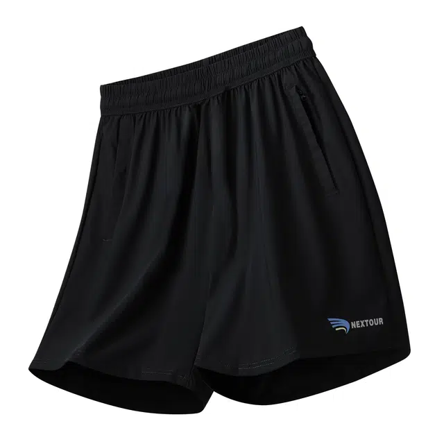 纳趣 字母宽松百搭薄款速干舒适五分休闲短裤 男款