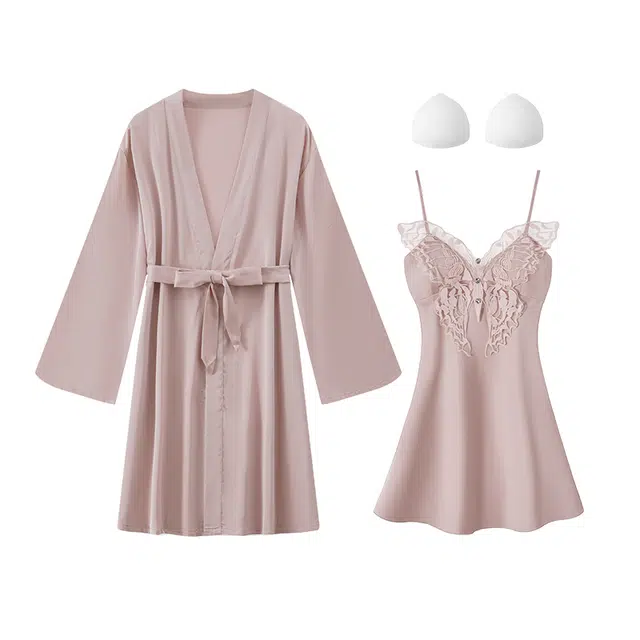 好福份 带胸垫夏季女休闲家居服睡衣套装 女款