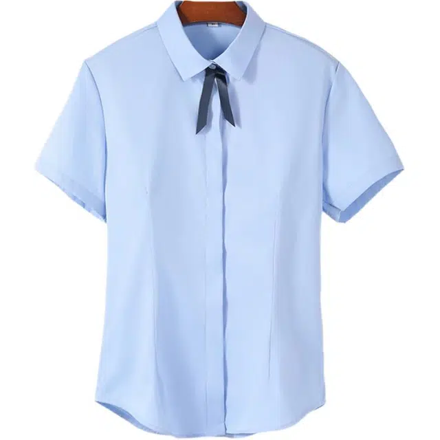 木清清 商务简约通勤职业装柔软透气短袖衬衫 女款