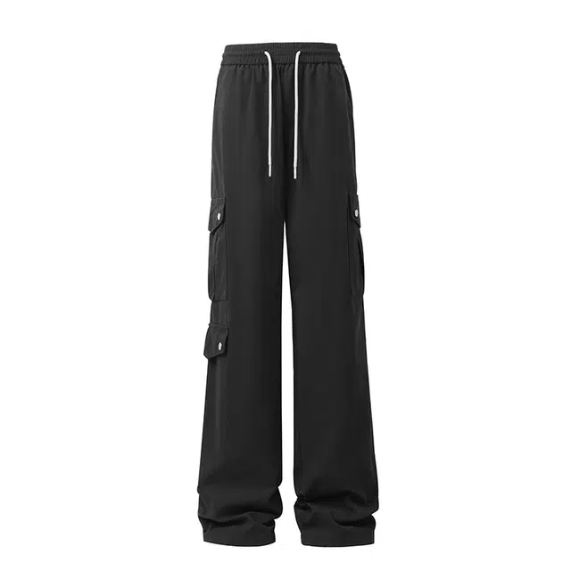 协协乐 薄款高街风工装直筒阔腿长裤休闲裤 男款