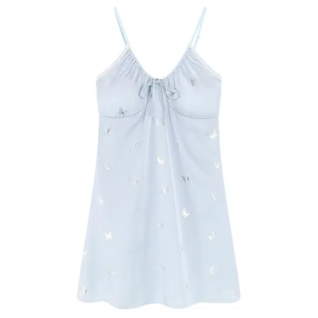 好福份 简约风甜美无袖吊带休闲家居服可外穿睡裙 女款