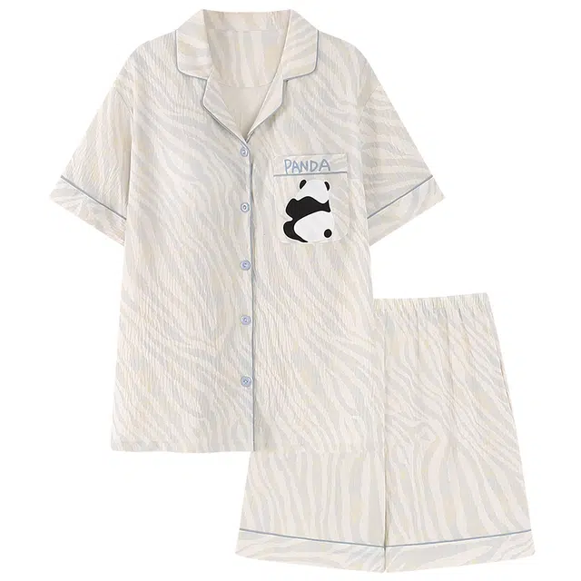 好福份 韩版简约时尚透气舒适家居服睡衣套装 女款