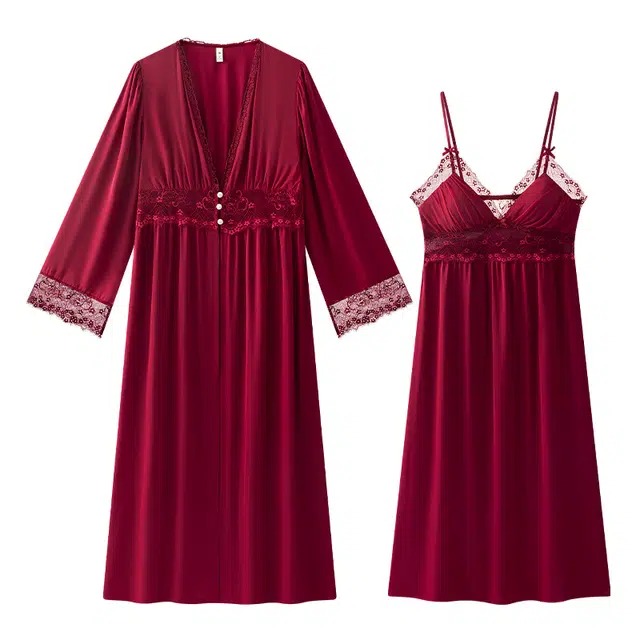 好福份 带胸垫夏季女简约甜美家居服睡衣套装 女款