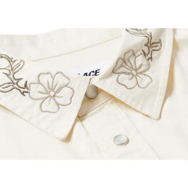 PALACE SS24 FLEXUS SHIRT SOFT WHITE