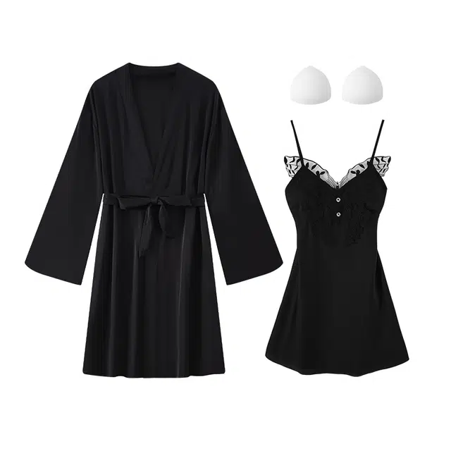 好福份 带胸垫夏季女优雅家居服睡衣套装 女款