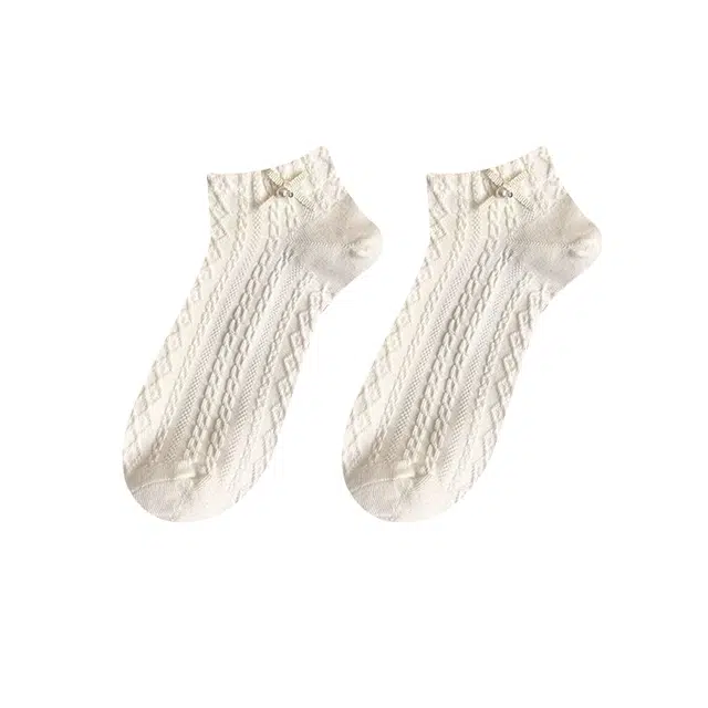 睦隆世家 简约透气时尚舒适休闲运动吸湿排汗高弹不勒脚低帮短袜 女款 组合装